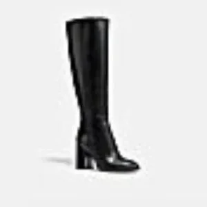 New Coach Brigitte Smooth Black Leather Boots Knee-High G5341 Sz 9.5 B Amazon.com | Vince Camuto Brigitte Knee High Boot, Black, 5  main image 3